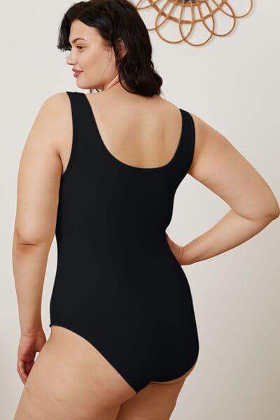 Lauren Basic Bae Full Size Square Neck Sleeveless Bodysuit - SwagglyLife Home & Fashion