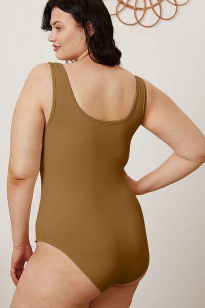 Lauren Basic Bae Full Size Square Neck Sleeveless Bodysuit - SwagglyLife Home & Fashion