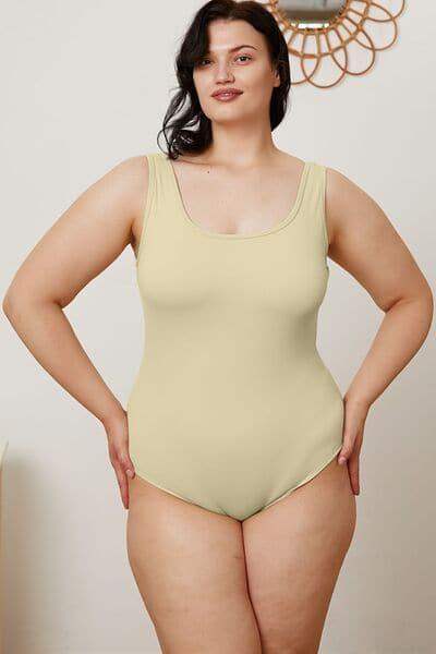 Lauren Basic Bae Full Size Square Neck Sleeveless Bodysuit - SwagglyLife Home & Fashion