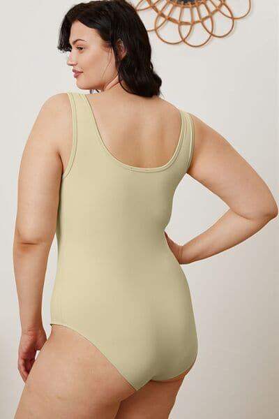 Lauren Basic Bae Full Size Square Neck Sleeveless Bodysuit - SwagglyLife Home & Fashion