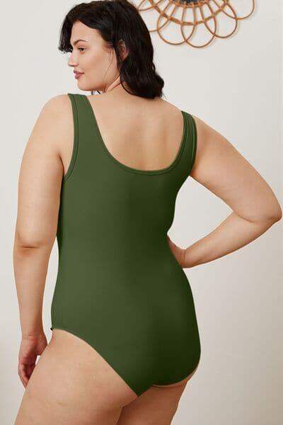 Lauren Basic Bae Full Size Square Neck Sleeveless Bodysuit - SwagglyLife Home & Fashion