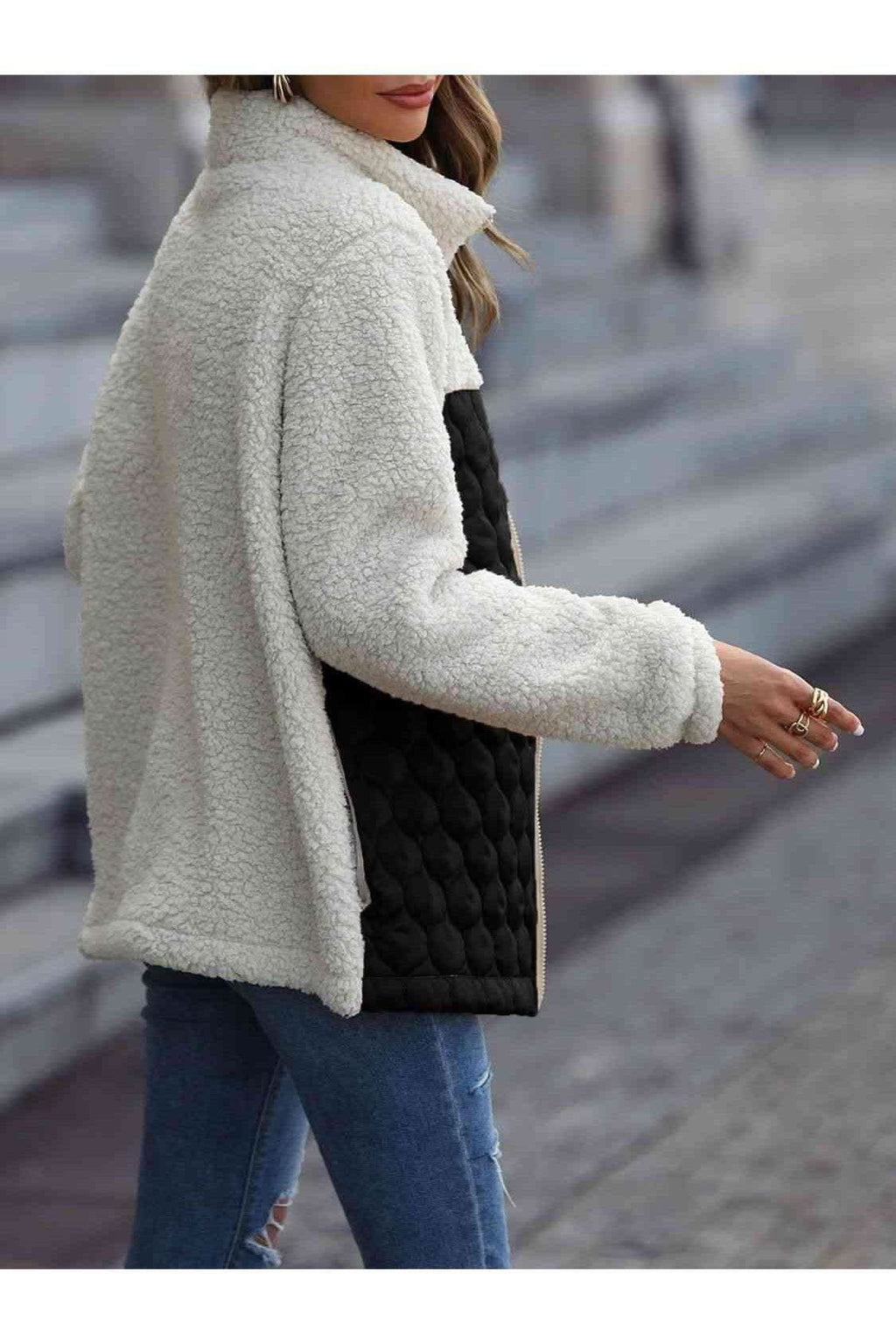 Leona Leopard Color Block Zip-Up Jacket, Multiple Colors - SwagglyLife Home & Fashion