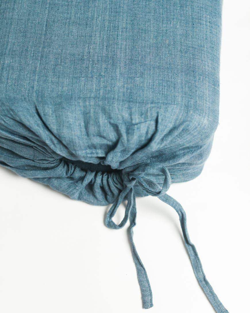 Linen Duvet Cover Set - Denim Blue - SwagglyLife Home & Fashion