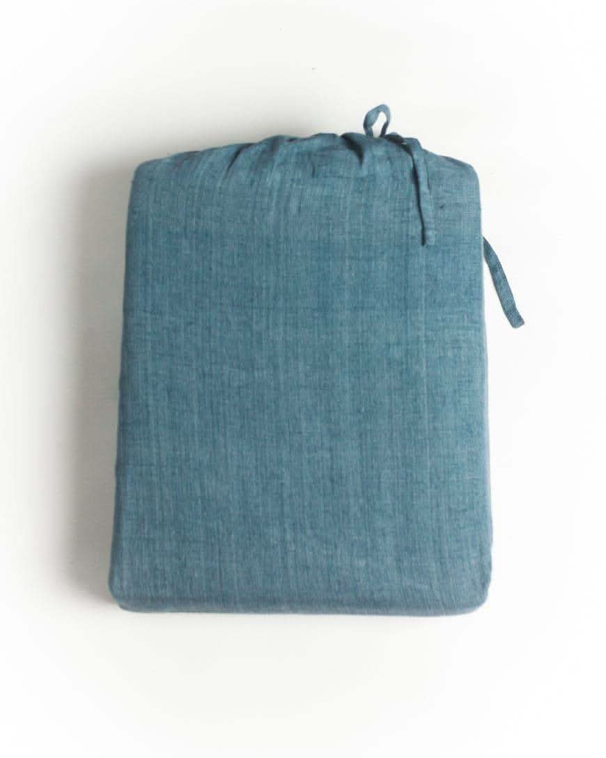 Linen Duvet Cover Set - Denim Blue - SwagglyLife Home & Fashion