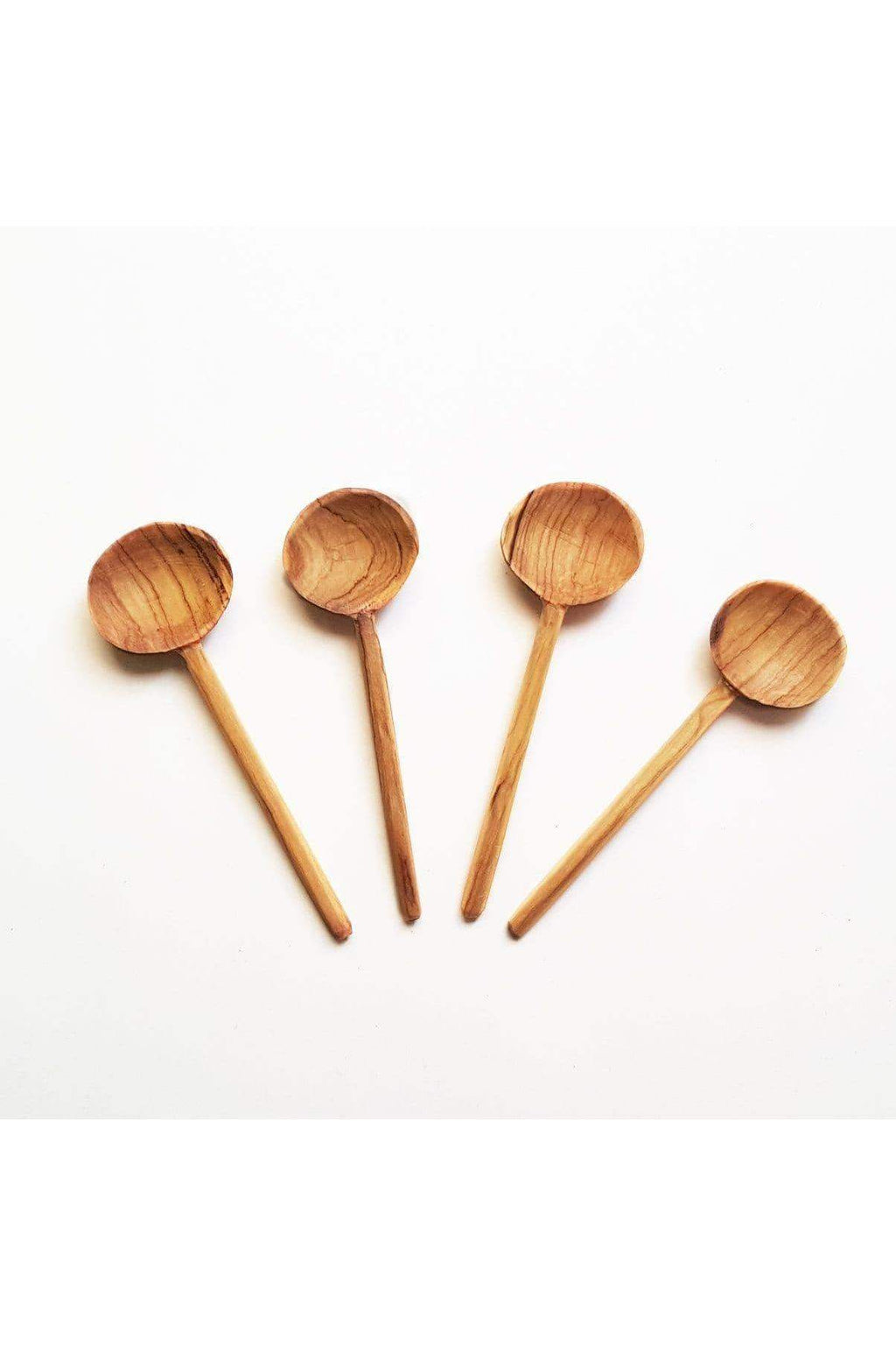 Olive Wood Coffee Spoon Set - SwagglyLife Home & Fashion