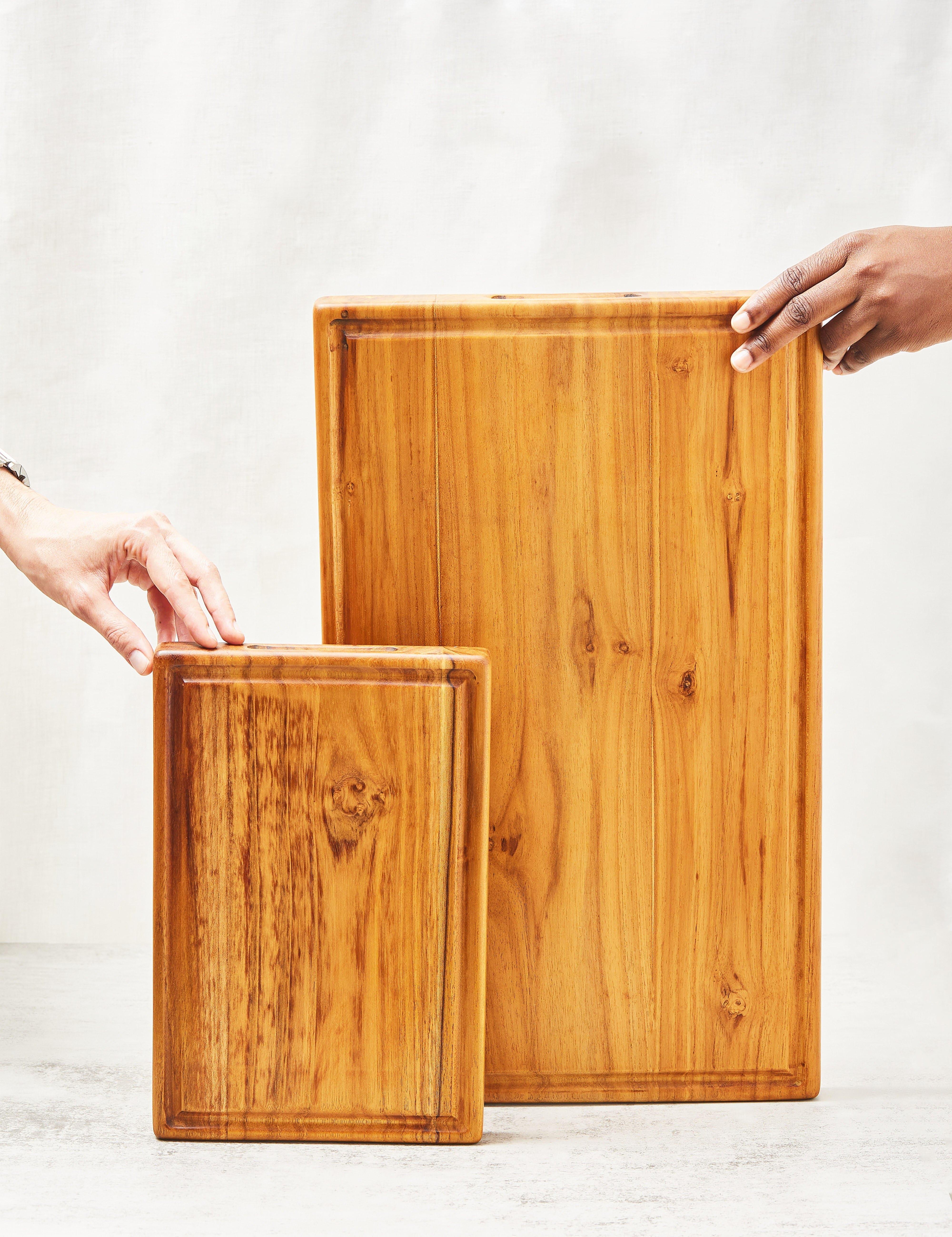 Premium Reversible Teak Cutting Boards - SwagglyLife Home & Fashion