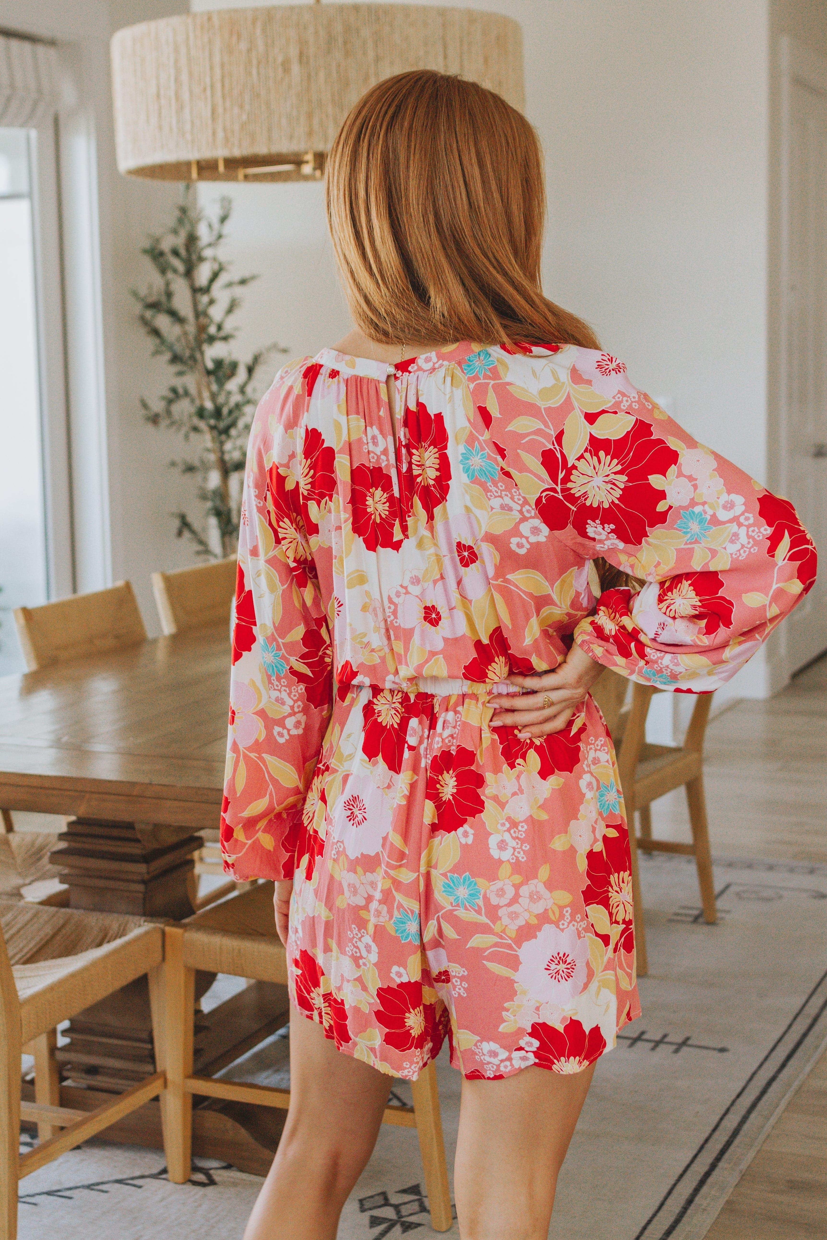 Rare Beauty Floral Romper - SwagglyLife Home & Fashion