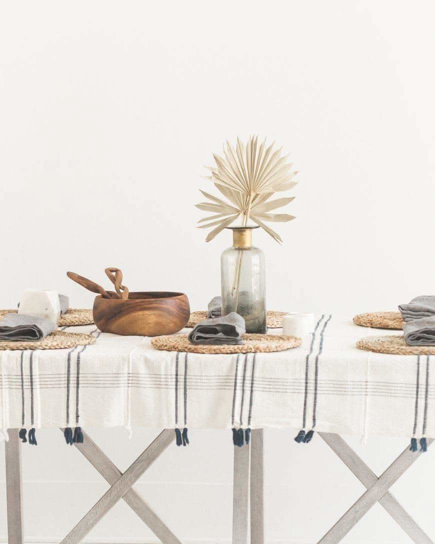 Ribbons Cotton Tablecloth - SwagglyLife Home & Fashion