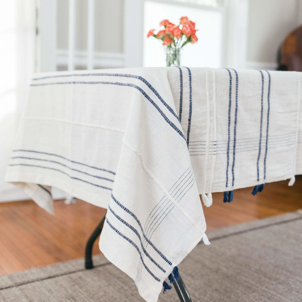 Ribbons Cotton Tablecloth - SwagglyLife Home & Fashion