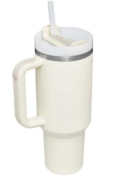 Stainless Steel Tumbler with Upgraded Handle and Straw - SwagglyLife Home & Fashion