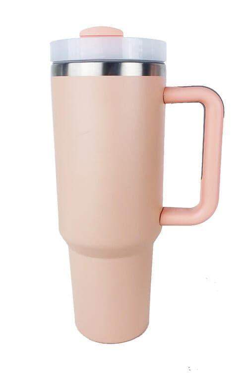 Stainless Steel Tumbler with Upgraded Handle and Straw - SwagglyLife Home & Fashion