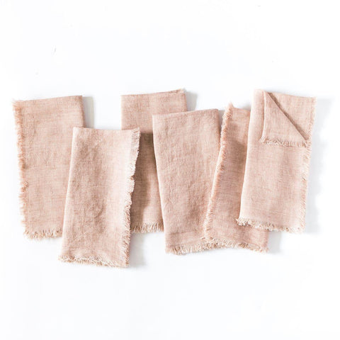 Stone Washed Linen Dinner Napkins - SwagglyLife Home & Fashion