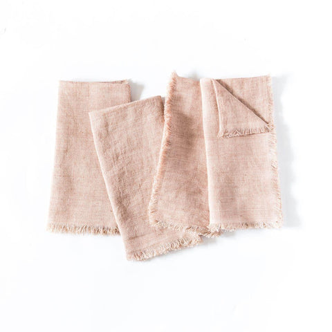 Stone Washed Linen Dinner Napkins - SwagglyLife Home & Fashion