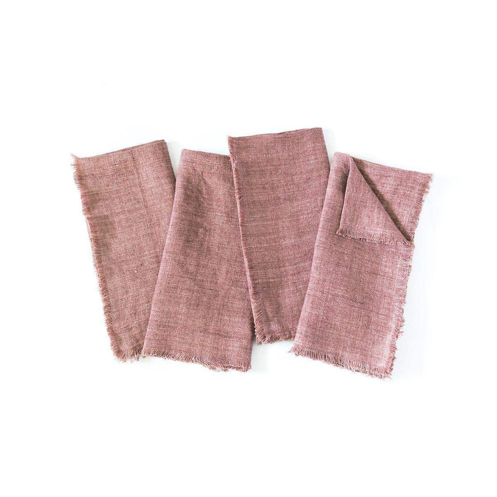 Stone Washed Linen Dinner Napkins - SwagglyLife Home & Fashion