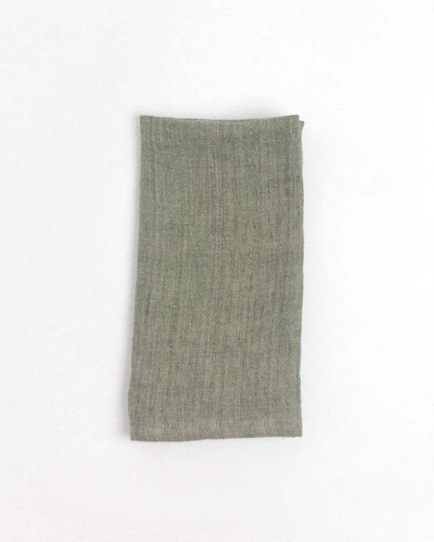 Stone Washed Linen Hemmed Dinner Napkins - SwagglyLife Home & Fashion