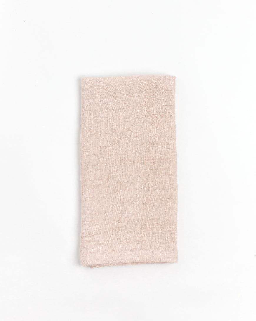 Stone Washed Linen Hemmed Dinner Napkins - SwagglyLife Home & Fashion