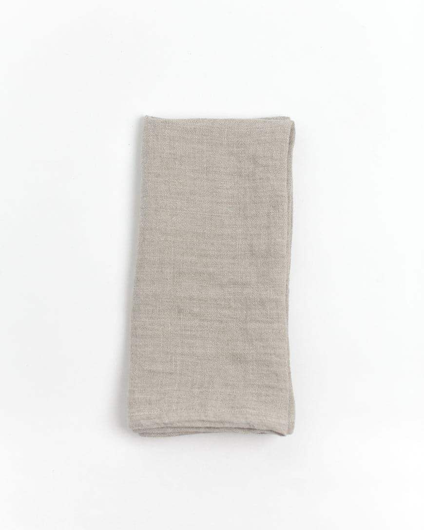 Stone Washed Linen Hemmed Dinner Napkins - SwagglyLife Home & Fashion