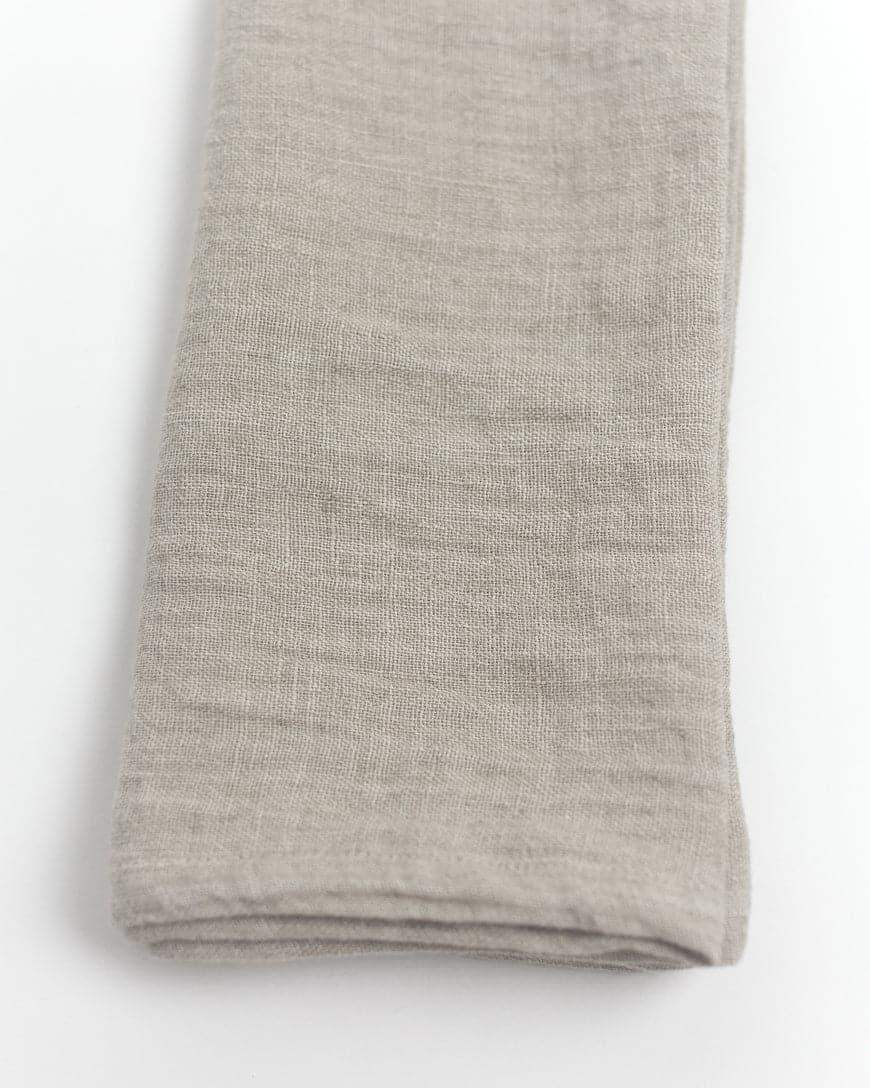 Stone Washed Linen Hemmed Dinner Napkins - SwagglyLife Home & Fashion