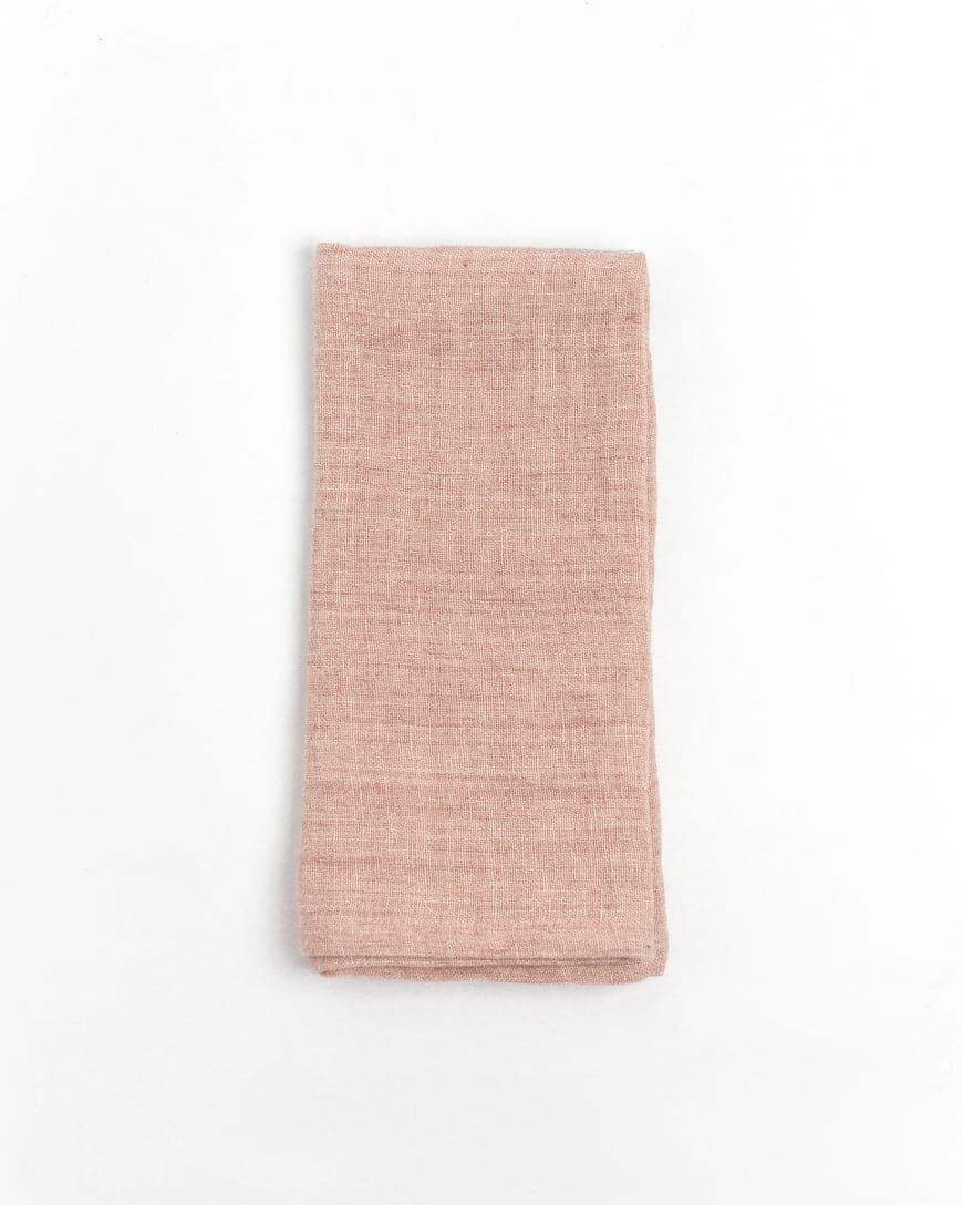 Stone Washed Linen Hemmed Dinner Napkins - SwagglyLife Home & Fashion