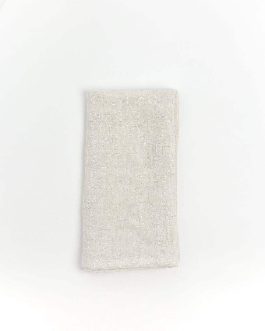 Stone Washed Linen Hemmed Dinner Napkins - SwagglyLife Home & Fashion