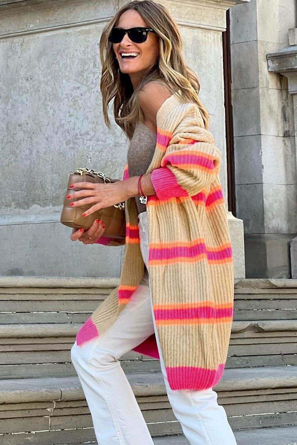 Tania Ribbed Long Sleeve Cardigan, 2 Colors - SwagglyLife Home & Fashion