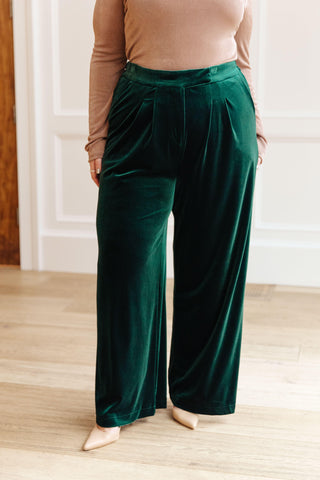 Velvet Elvis Wide Leg Velvet Pants - SwagglyLife Home & Fashion