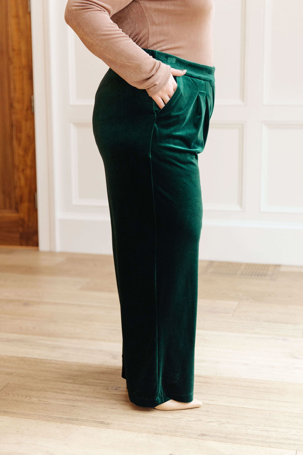 Velvet Elvis Wide Leg Velvet Pants - SwagglyLife Home & Fashion